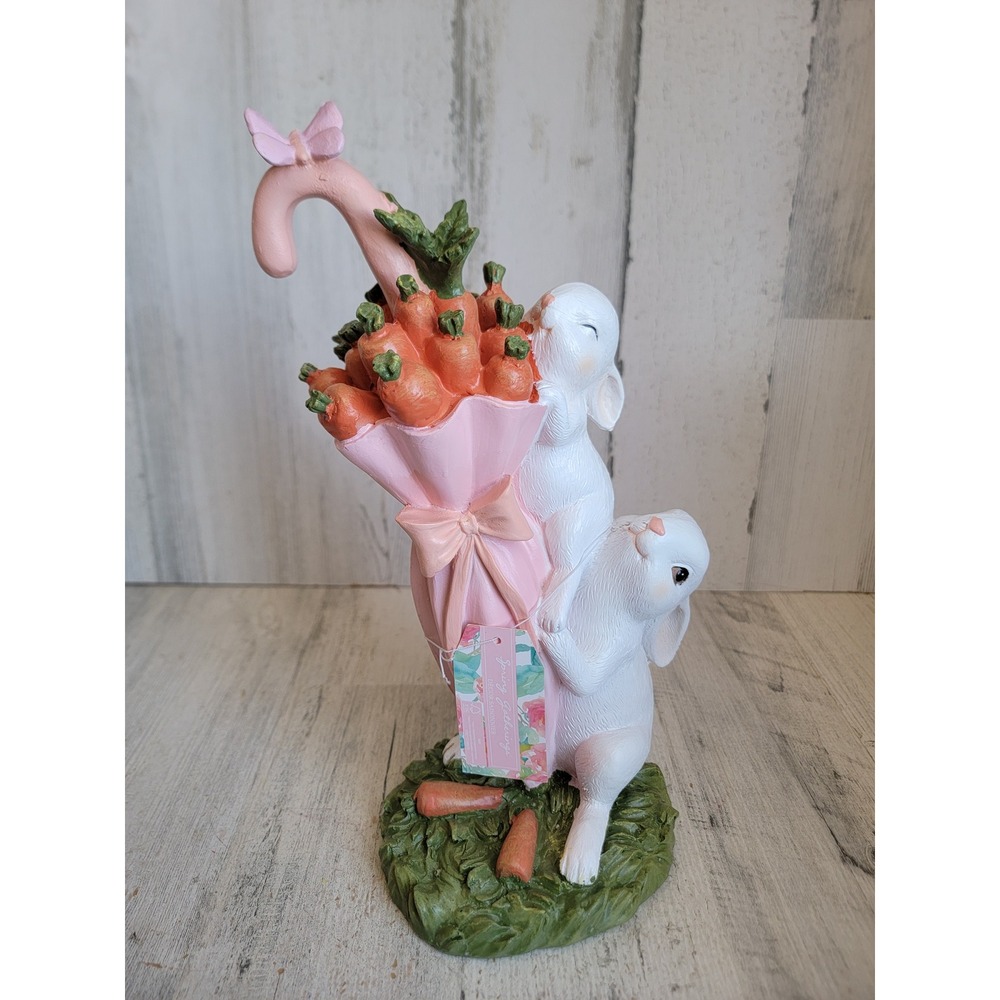 Spring gatherings Easter Bunny carrot umbrella spring butterfly home decor